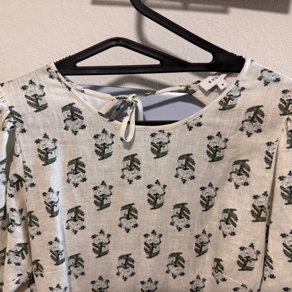 Rhode Womens Maryam Ivory Open Back Long Daytime Maxi Dress - Picture 8 of 10